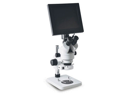 Microscope stéréo binoculaire du bourdonnement 7X-45X avec le contrôle de couleur d'écran de visualisation et la lumière de LED pour la réparation de téléphone portable