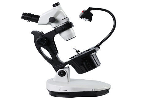microscope stéréo de bourdonnement de 7W 0.6X 100mm Trinocular pour l'arrangement de bijoux