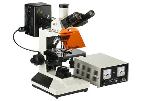 Biologie de photomicroscope du microscope 4X 100X de laboratoire de la Science d'Epi-fluorescence