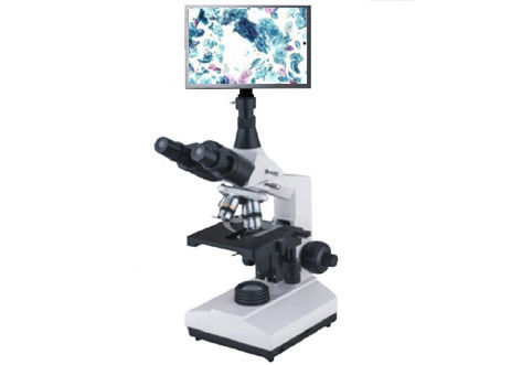 Étudiant binoculaire Biological Microscope Compound LED blanche de 10X 100X