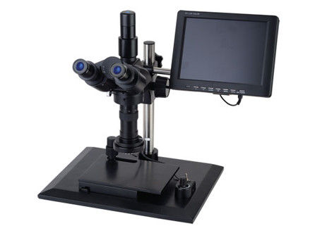 Microscope visuel industriel de microscope stéréo de bourdonnement de WF10X/18mm 1X blanc