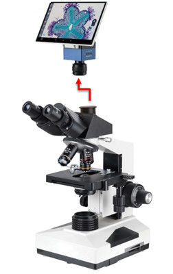 Microscope biologique 40-1000X de laboratoire professionnel de Trinocular avec Sony 6.3M Camera