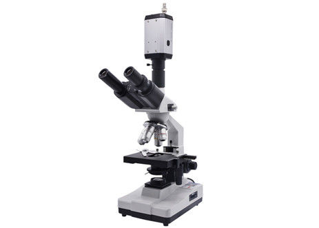 Microscope Live Blood Microscope binoculaire de champ foncé d'USB 100X/1.25