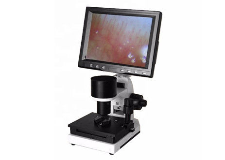 Microscope biologique de laboratoire du pli 400X de clou avec l'écran d'affichage à cristaux liquides 9 pouces de portatif