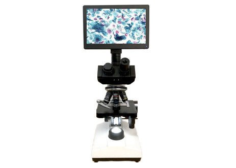 Photomicroscope monoculaire biologique du microscope 10X 40X 6V 20W de laboratoire d'écran d'affichage à cristaux liquides