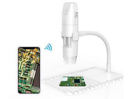 Microscope chaud 1000X 1080P de Digital Wifi de microscope de vente de couleur blanche