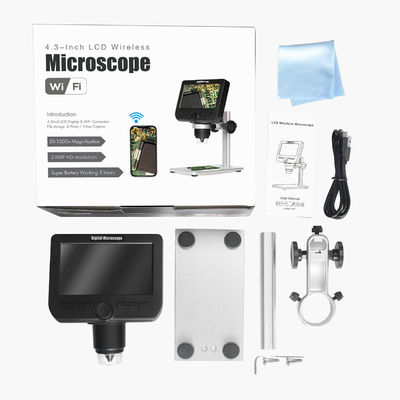 Microscope portatif tenu dans la main de la parenthèse 1080P 1000X Wifi Digital de surgeon pour l'ordinateur d'Ipad IPhone Android