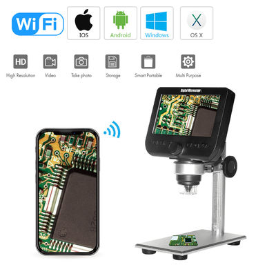 Microscope portatif tenu dans la main de la parenthèse 1080P 1000X Wifi Digital de surgeon pour l'ordinateur d'Ipad IPhone Android