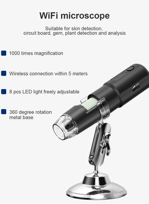 microscope de caméra de l'électron 480P USB de 1000X Wifi