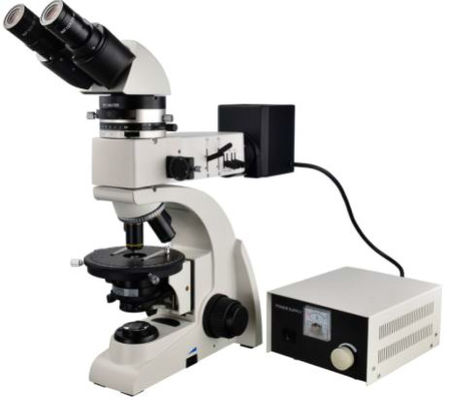 science des matériaux métallurgique binoculaire optique de microscope de polarisation de 60X 800X