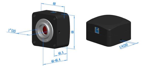 101,2 les résolutions de matériel de la caméra 640x480 de microscope de FPS CMOS USB s'étendent 3M Pixel