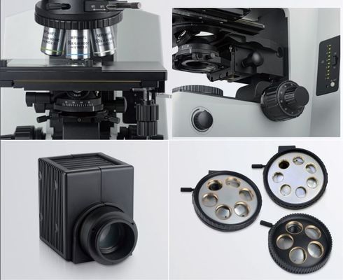 Caméra optique 50X DIC objectif de microscope de champ foncé de Trinocular métallurgique