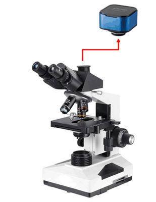 Microscope biologique 40-1000X de laboratoire professionnel de Trinocular avec Sony 6.3M Camera