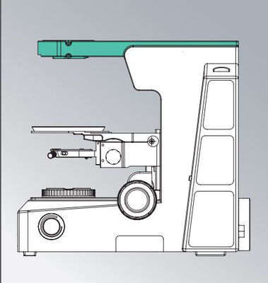 Microscope biologique Para Celular 180 x 155mm de laboratoire médical de Trinocular blanc